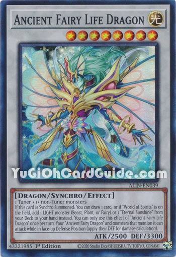Yu-Gi-Oh Card: Ancient Fairy Life Dragon