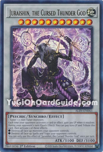 Yu-Gi-Oh Card: Juraishin, the Cursed Thunder God