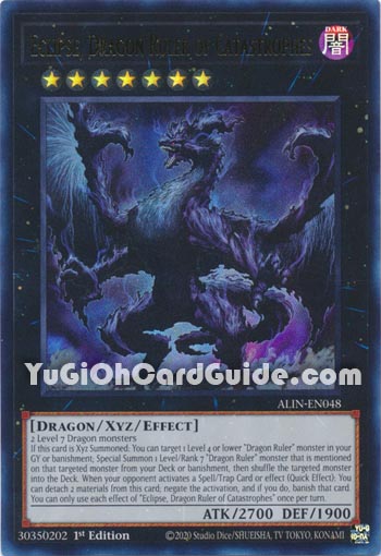 Yu-Gi-Oh Card: Eclipse, Dragon Ruler of Catastrophes