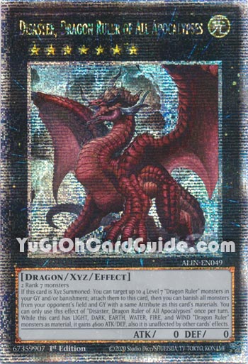 Yu-Gi-Oh Card: Disaster, Dragon Ruler of All Apocalypses