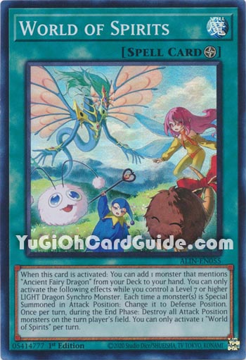 Yu-Gi-Oh Card: World of Spirits