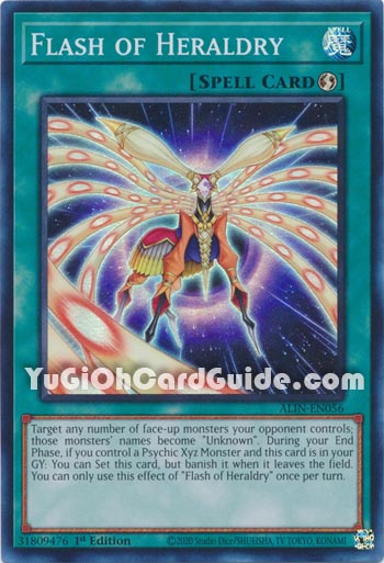 Yu-Gi-Oh Card: Flash of Heraldry