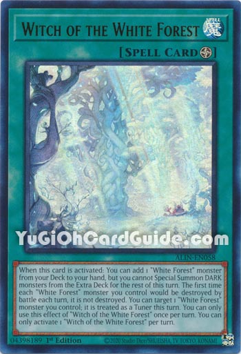 Yu-Gi-Oh Card: Witch of the White Forest