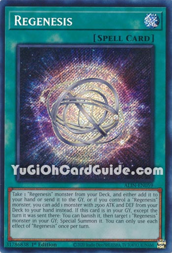 Yu-Gi-Oh Card: Regenesis