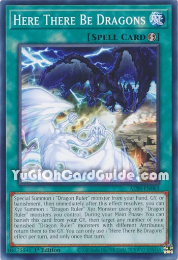 Yu-Gi-Oh Card: Here There Be Dragons