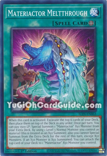 Yu-Gi-Oh Card: Materiactor Meltthrough