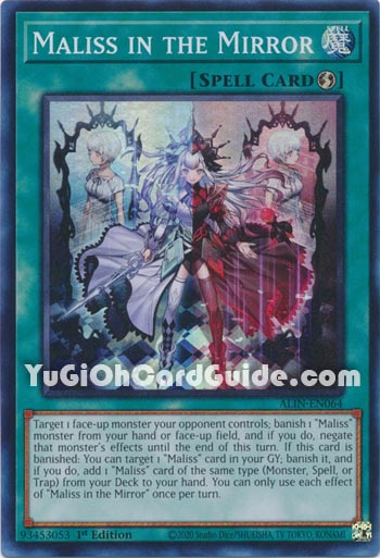 Yu-Gi-Oh Card: Maliss in the Mirror