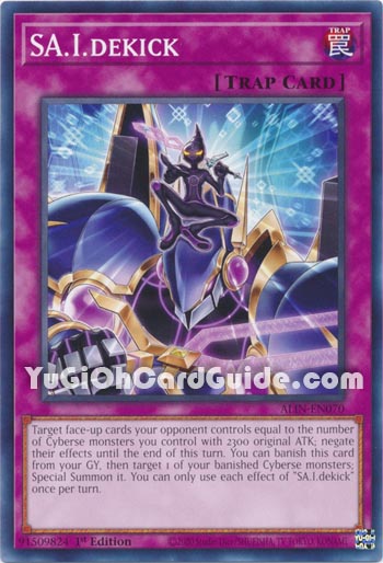Yu-Gi-Oh Card: SA.I.dekick