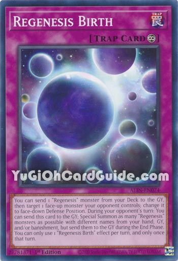 Yu-Gi-Oh Card: Regenesis Birth