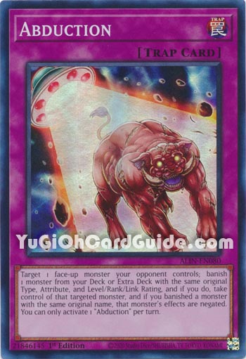 Yu-Gi-Oh Card: Abduction