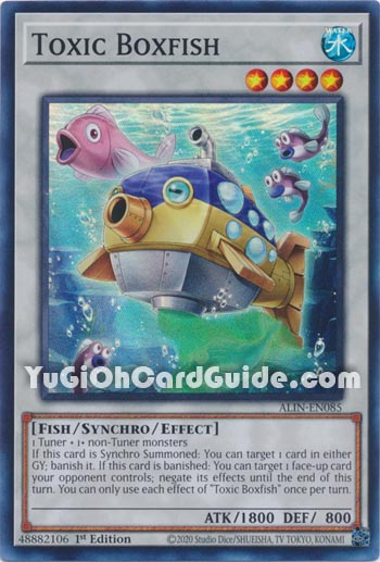 Yu-Gi-Oh Card: Toxic Boxfish