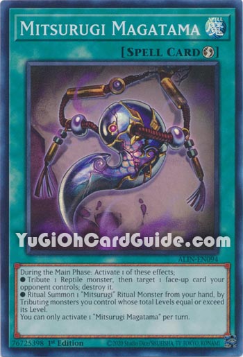 Yu-Gi-Oh Card: Mitsurugi Magatama