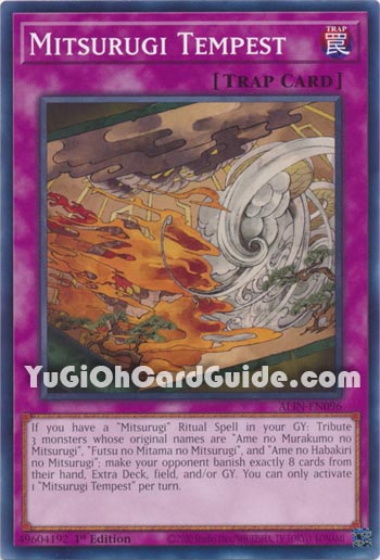 Yu-Gi-Oh Card: Mitsurugi Tempest