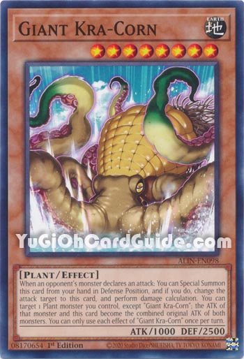 Yu-Gi-Oh Card: Giant Kra-Corn