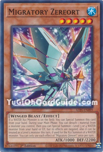 Yu-Gi-Oh Card: Migratory Zereort