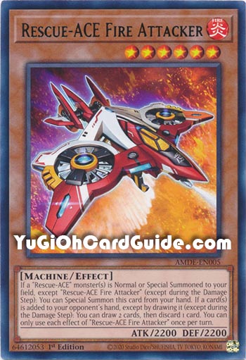 Yu-Gi-Oh Card: Rescue-ACE Fire Attacker
