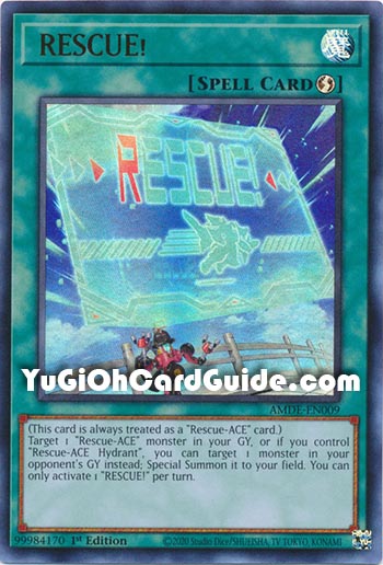Yu-Gi-Oh Card: RESCUE!