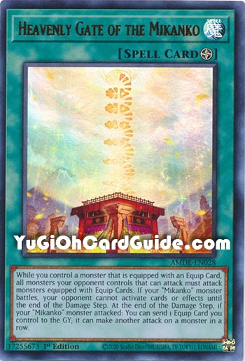 Yu-Gi-Oh Card: Heavenly Gate of the Mikanko