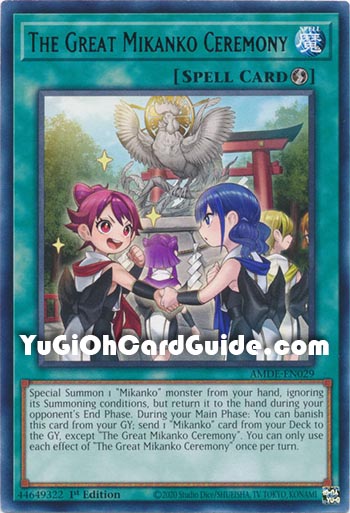 Yu-Gi-Oh Card: The Great Mikanko Ceremony