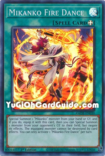 Yu-Gi-Oh Card: Mikanko Fire Dance