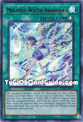 Yu-Gi-Oh Card: Mikanko Water Arabesque