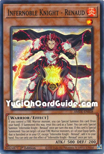 Yu-Gi-Oh Card: Infernoble Knight - Renaud