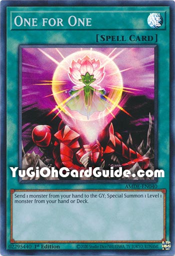 Yu-Gi-Oh Card: One for One
