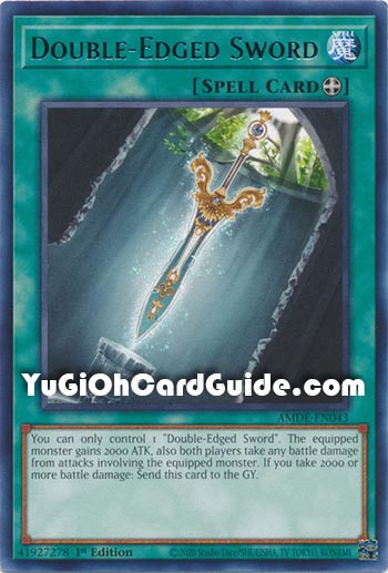 Yu-Gi-Oh Card: Double-Edged Sword