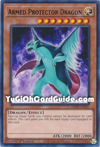 Yu-Gi-Oh Card: Armed Protector Dragon