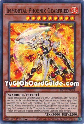 Yu-Gi-Oh Card: Immortal Phoenix Gearfried