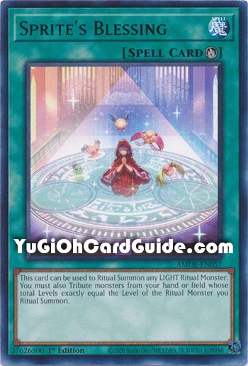 Yu-Gi-Oh Card: Sprite's Blessing