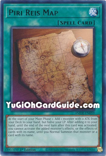 Yu-Gi-Oh Card: Piri Reis Map