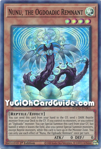 Yu-Gi-Oh Card: Nunu, the Ogdoadic Remnant