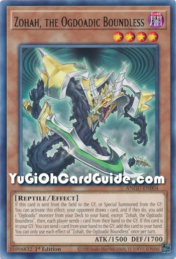 Yu-Gi-Oh Card: Zohah, the Ogdoadic Boundless