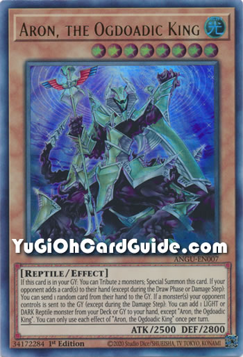 Yu-Gi-Oh Card: Aron, the Ogdoadic King