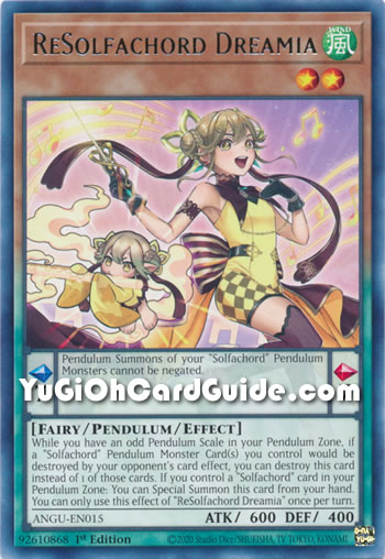 Yu-Gi-Oh Card: ReSolfachord Dreamia
