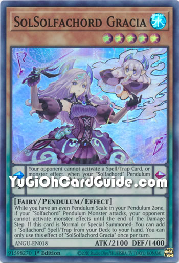 Yu-Gi-Oh Card: SolSolfachord Gracia