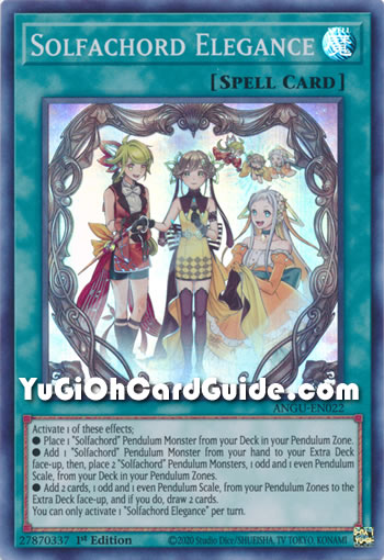 Yu-Gi-Oh Card: Solfachord Elegance