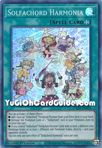 Yu-Gi-Oh Card: Solfachord Harmonia