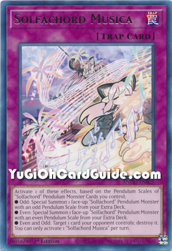 Yu-Gi-Oh Card: Solfachord Musica