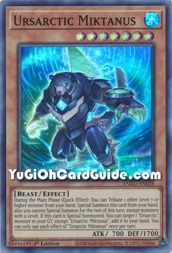 Yu-Gi-Oh Card: Ursarctic Miktanus