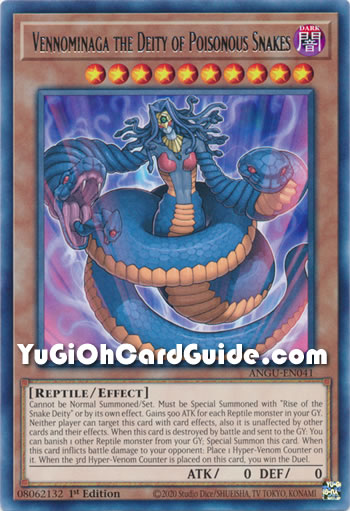 Yu-Gi-Oh Card: Vennominaga the Deity of Poisonous Snakes