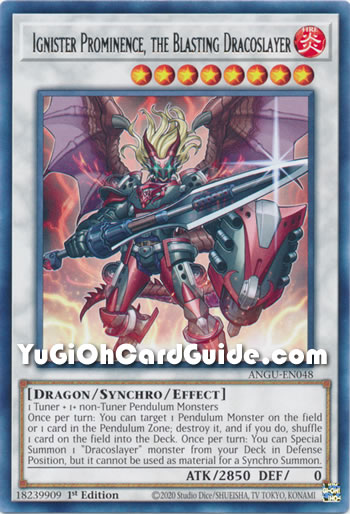 Yu-Gi-Oh Card: Ignister Prominence, the Blasting Dracoslayer
