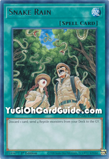 Yu-Gi-Oh Card: Snake Rain