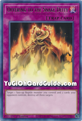 Yu-Gi-Oh Card: Offering to the Snake Deity