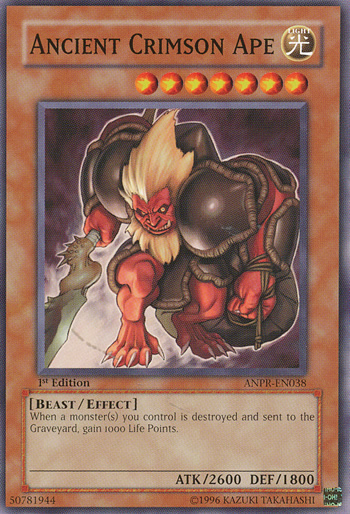 Yu-Gi-Oh Card: Ancient Crimson Ape