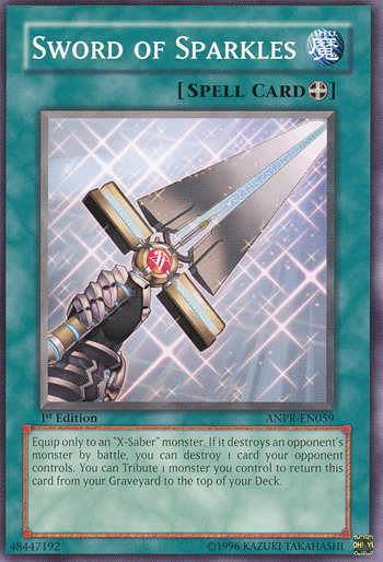 Yu-Gi-Oh Card: Sword of Sparkles