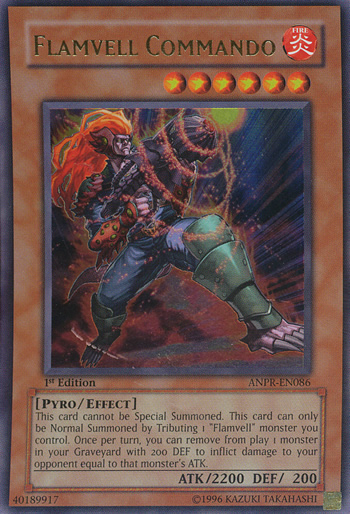 Yu-Gi-Oh Card: Flamvell Commando