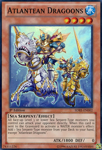 Yu-Gi-Oh Card: Atlantean Dragoons