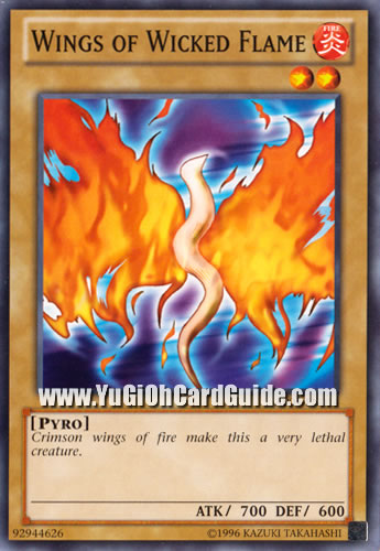 Yu-Gi-Oh Card: Wings of Wicked Flame